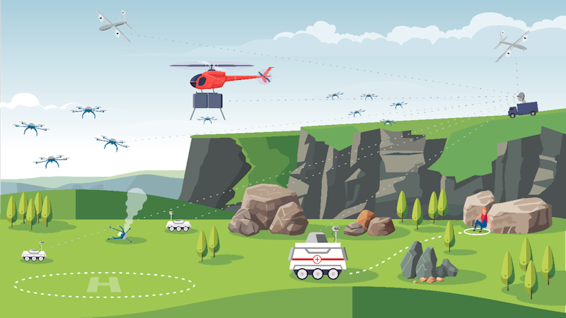 Vortrag: Das DLR-Projekt Swarming - Coordination and Guidance of Unmanned Swarms Vortrag: Das DLR-Projekt Swarming - Coordination and Guidance of Unmanned Swarms